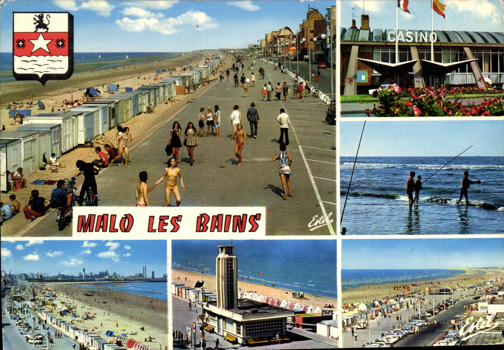 MALO LES BAINS — vue panoramique et du casino — Éditions ESTEL