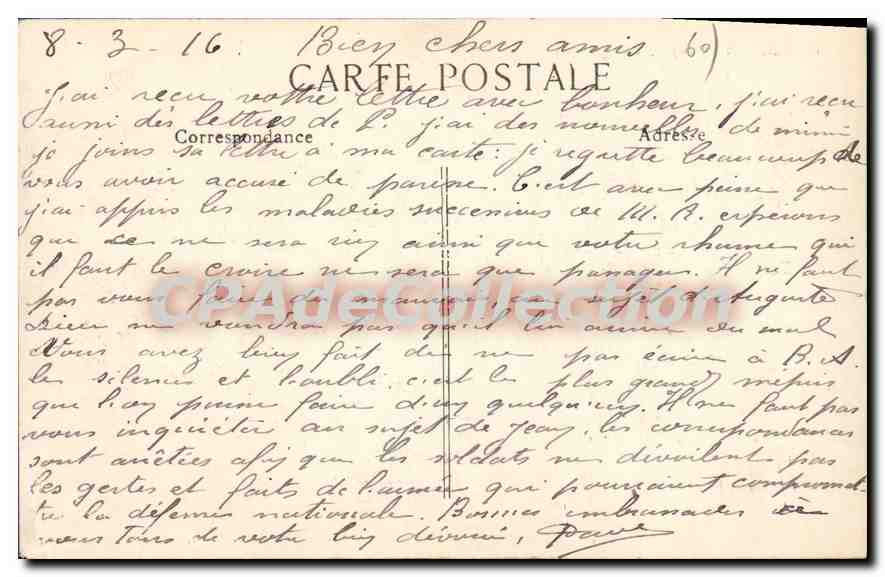 Clermont (Oise) — Vue générale — Éditeur : L. Danchove & Francony — Rückseite