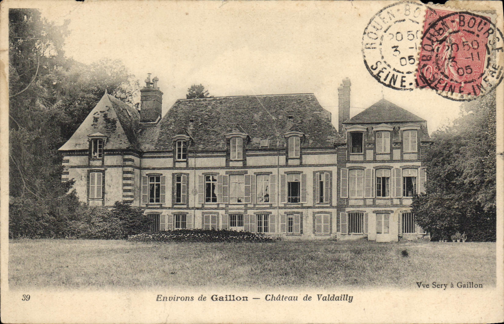 CPA Environs de Gaillon Chateau de Valdailly 