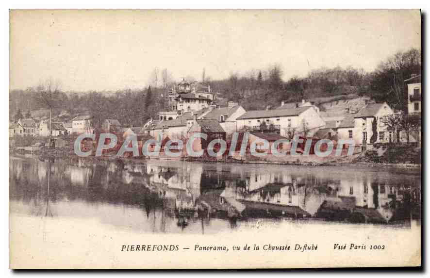 CPA Pierrefonds Panorama vu de la Chaussee Deflube 