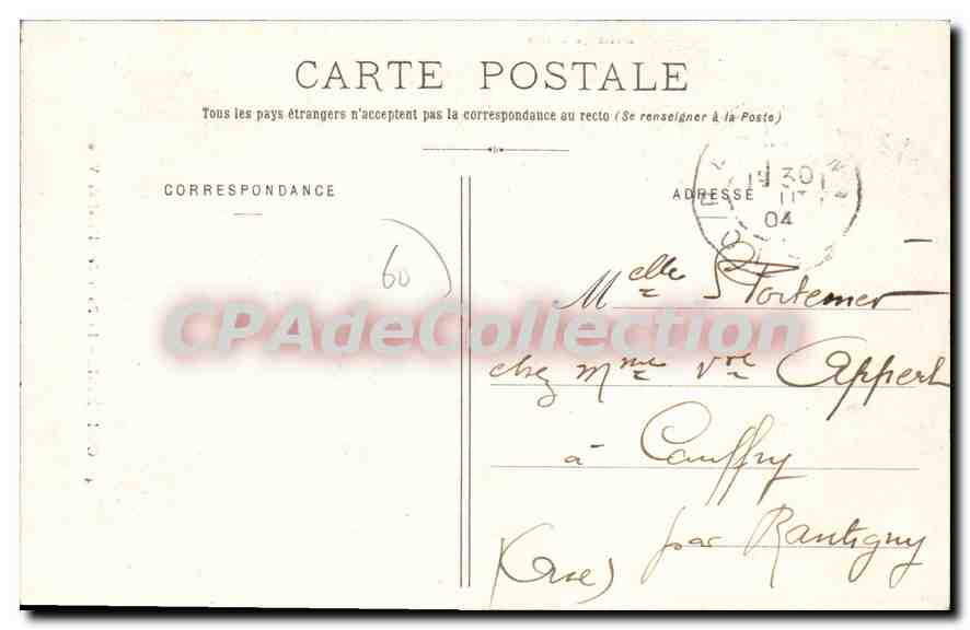 CPA Compiegne La Porte de l'Hotel de Ville  — Rückseite