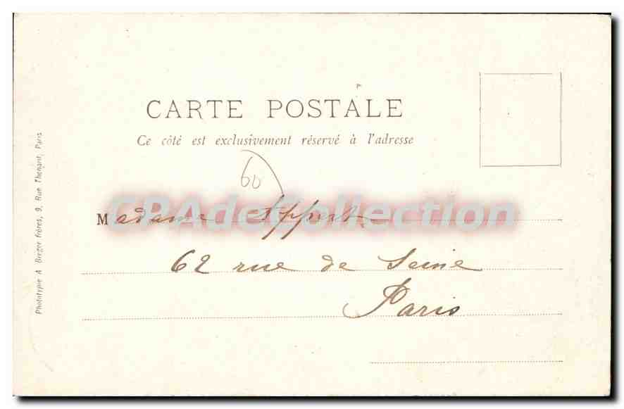 Liancourt — La Colonne des Arts-et-Métiers — éditeur J. P. G. (ou J. P. G. & Cie) n° 66 — Rückseite