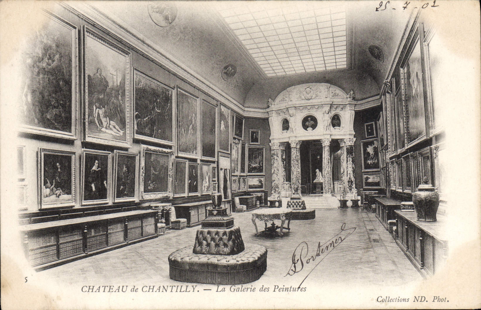 CPA Chateau de Chantilly La Galerie des Peintures 