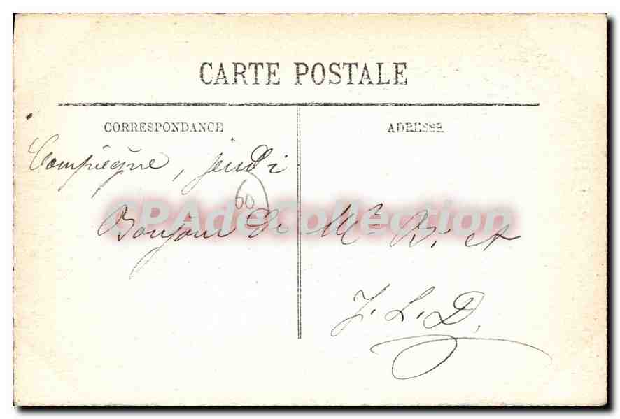 CPA Le Vieux Compiegne Hotel de Ville  — Rückseite