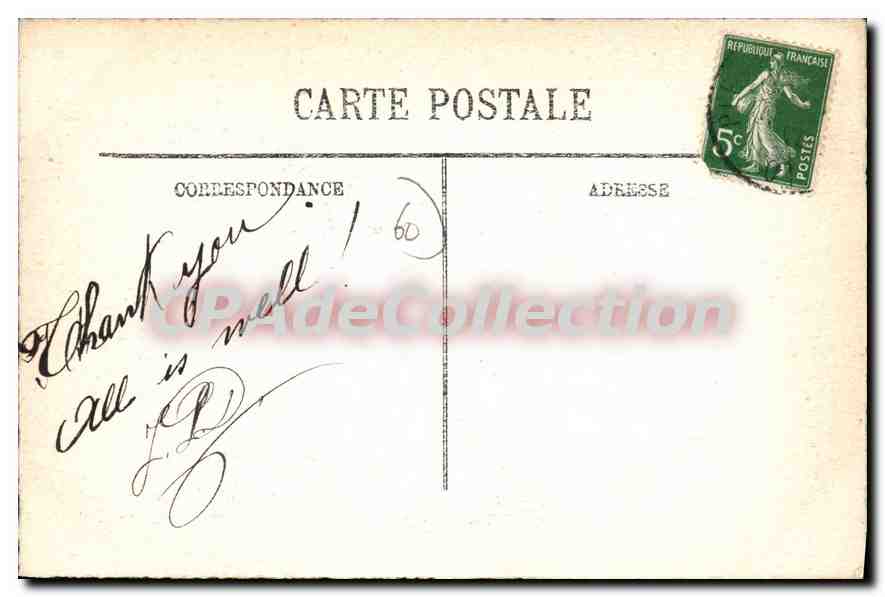 CPA Le Vieux Compiegne St Jean aux Bois  — Rückseite