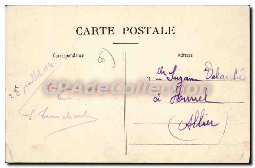 CPA Roye sur Matz Oise Le Chateau Cote Nord  — Rückseite