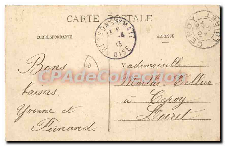 CPA Compiegne Fetes en l'bonneur de Jeanne d'Arc 1911 — Rückseite