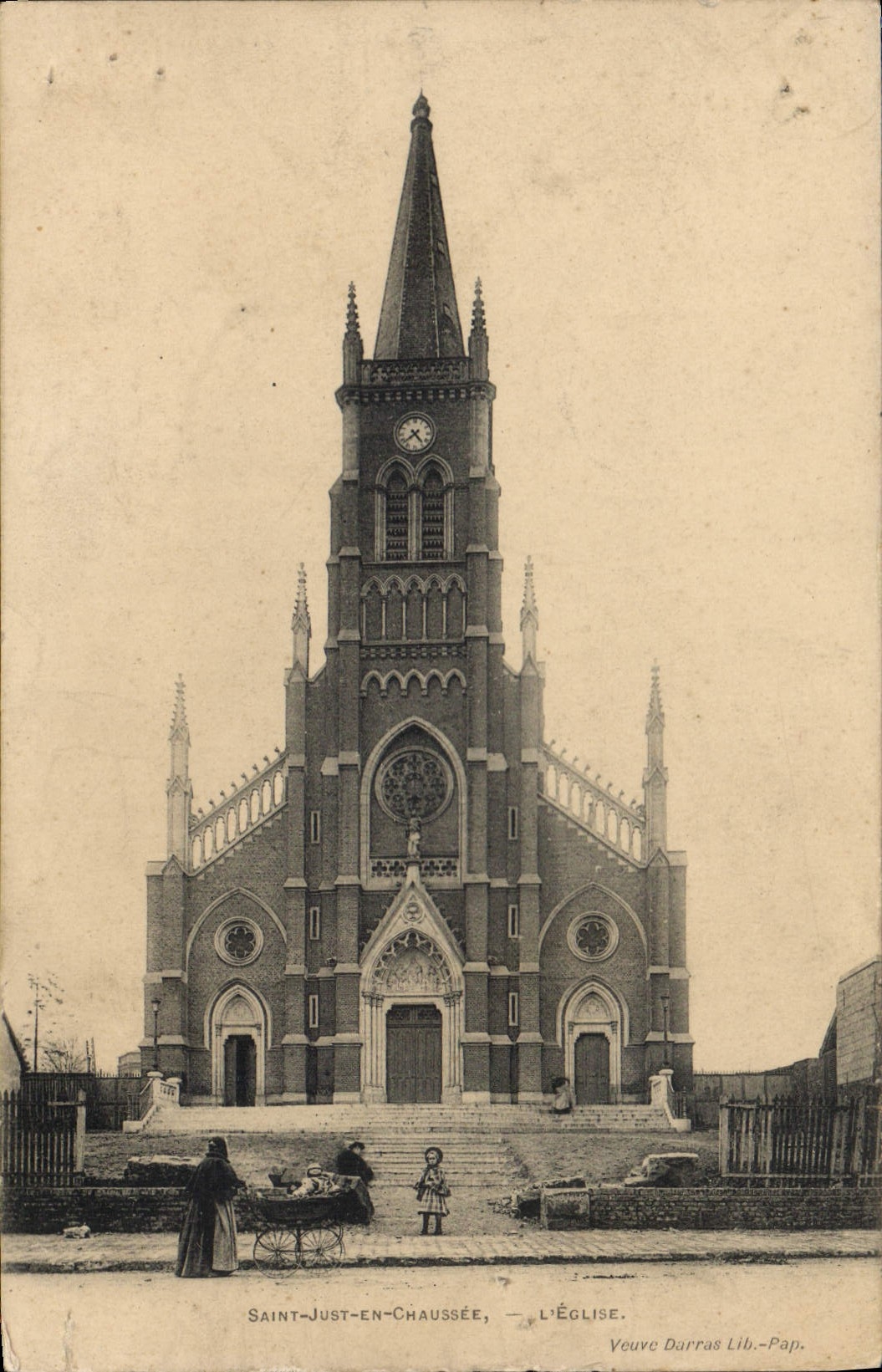 Saint-Just-en-Chaussée — L'Église — Veuve Darras Lib.-Pap.