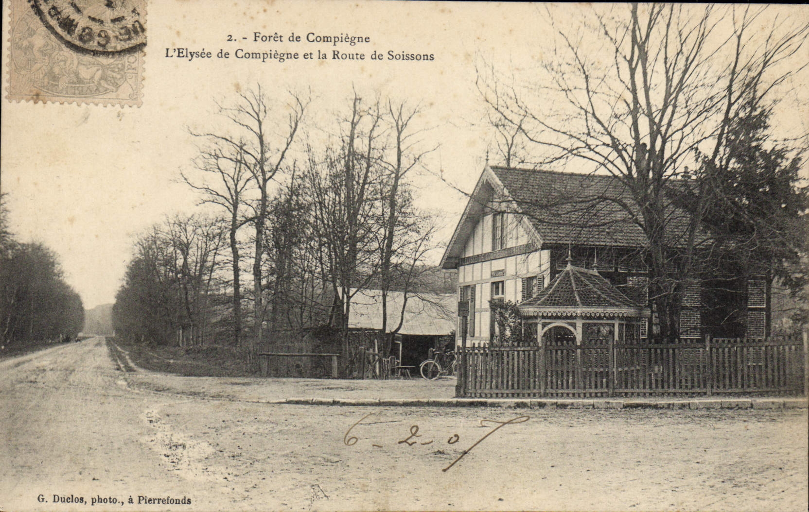 Forêt de Compiègne — L'Élysée de Compiègne et la Route de Soissons — G. Duclos, photo, à Pierrefonds