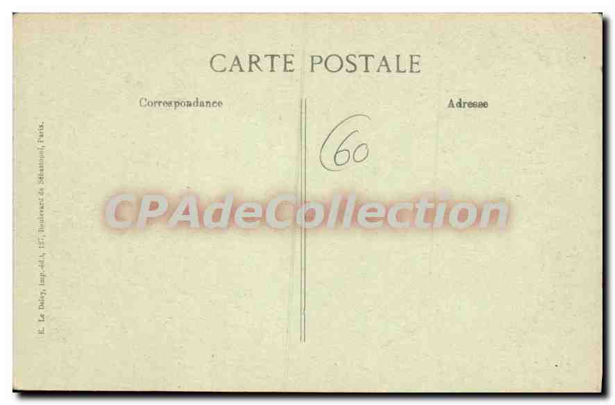 CPA Peronne les Ruines Guerre 1914 15 16 17 dans L'Oise Retraite des Allemands  — Rückseite