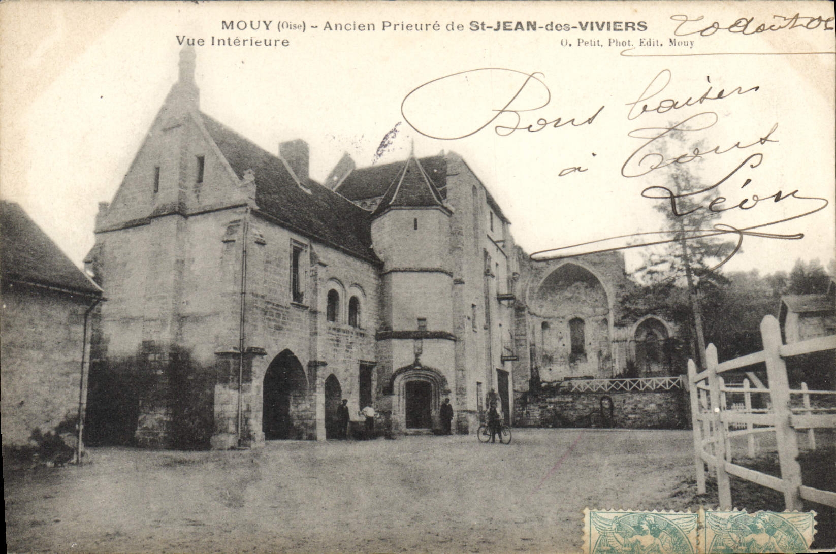 Mouy (Oise) - Ancien Prieuré de St-Jean-des-Viviers — Vue Intérieure — O. Petit, Phot. Edit. Mouy
