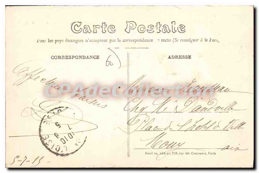 Senlis - Septembre 1914, La Licorne, Rue Bellon et Rue Rougemaille — A.B. éditeur — Reverso