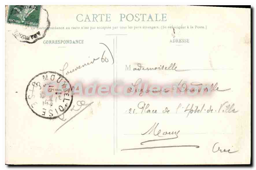Grandvilliers - La Place de la Cense et la Mate — A. Liaigre, édit. - Rep. int. — Rückseite