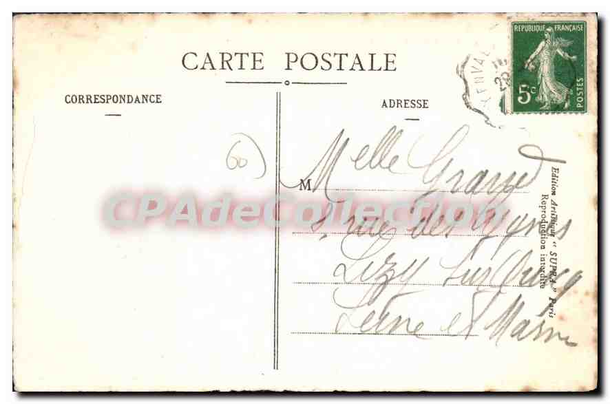 Château de la Reine Blanche à Chantilly (Oise) — L'Île-de-France — éditeur inconnu — Rückseite