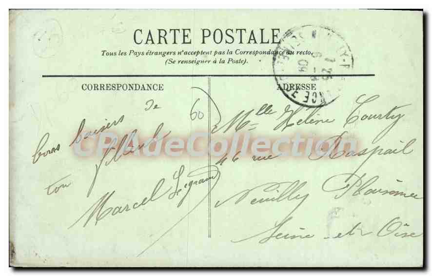 Chantilly — Les Courses — LL. — Rückseite