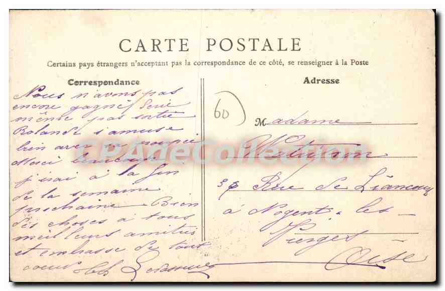 CPA Pont Sainte Maxence Chasse a courre Hallali sur pieds  — Rückseite