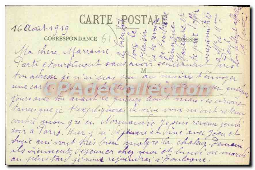 Domfront (Orne) — Exécution de Jean Barbotté — G. Hubert, édit. Domfront (Orne) — Rückseite