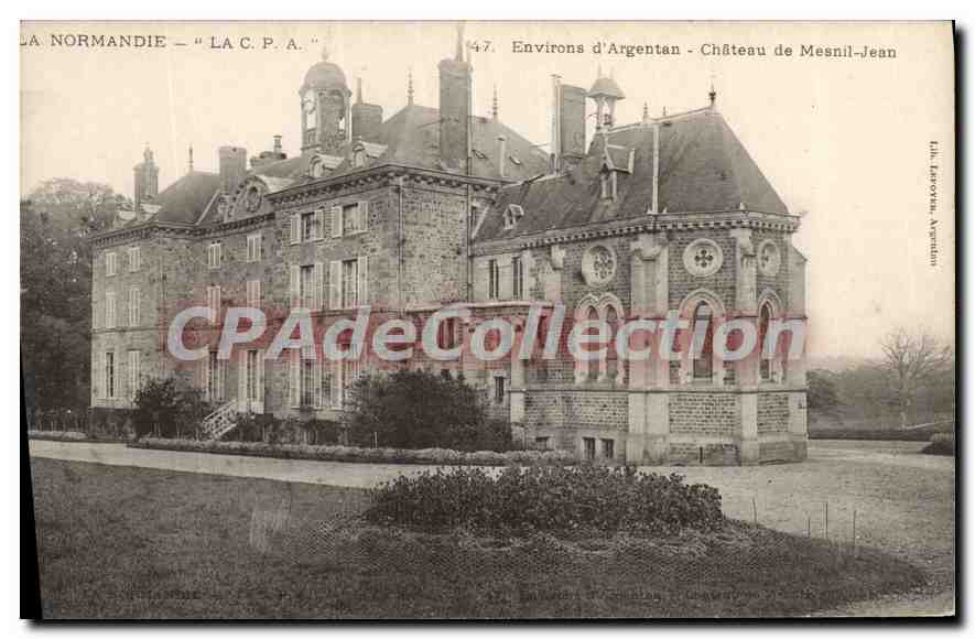 CPA La Normandie La C P A environs d'argentan chateau de Mesnil Jean 