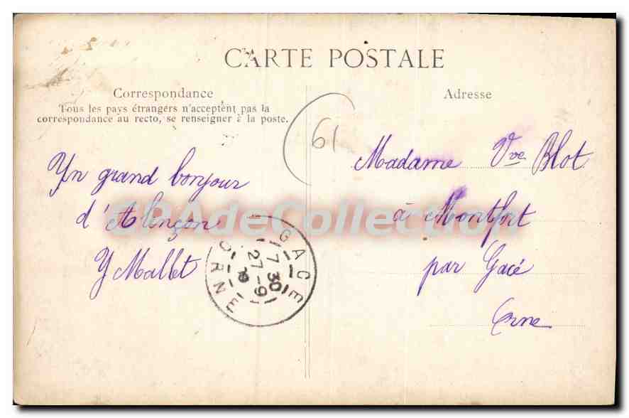 CPA En Normandie Alencon Orne la Halle au Grain  — Rückseite