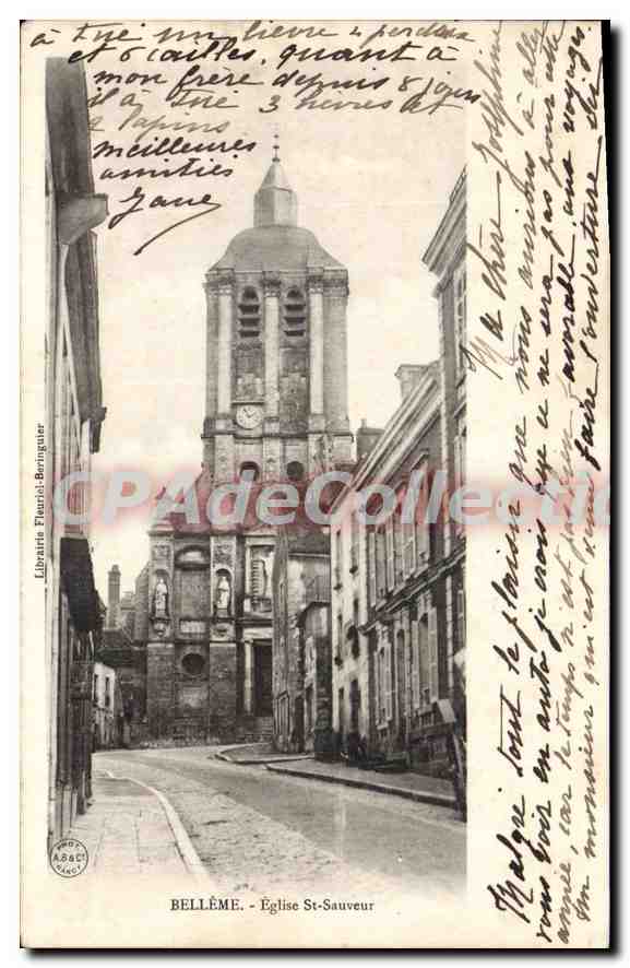 CPA Belleme Eglise St Sauveur 