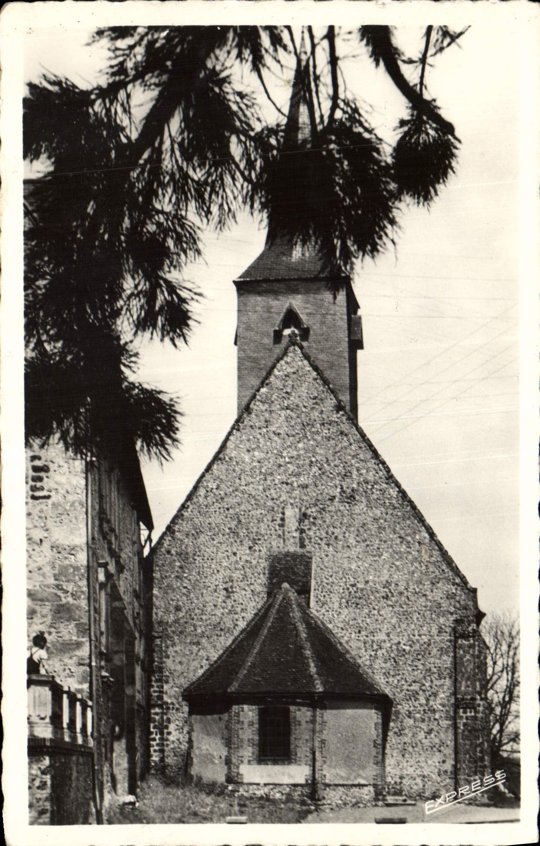 CPA St Sulpice S Rille Orne l'eglise et le Prieure XIII S 