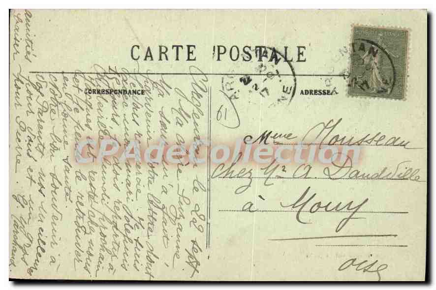 CPA Argentan vue generale Mouchoir Point d'Alencon  — Back