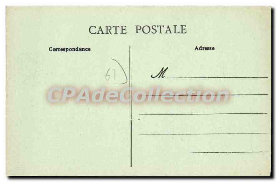 CPA Environs de Sees Orne Chateau de Chailloue  — Rückseite