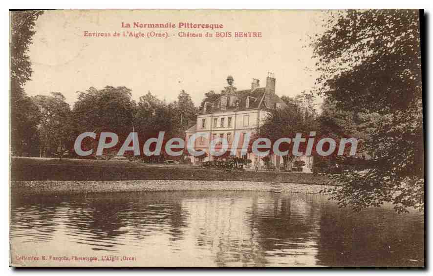 CPA la Normandie Pitteresque Environs de l'Aigle Orne Chateau du Bois Bertre 
