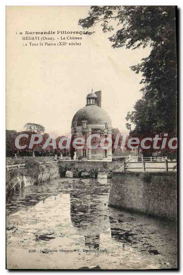 CPA A Normandie Pittoresque Medavi Orne le chateau à tour st pierre XII siecle 