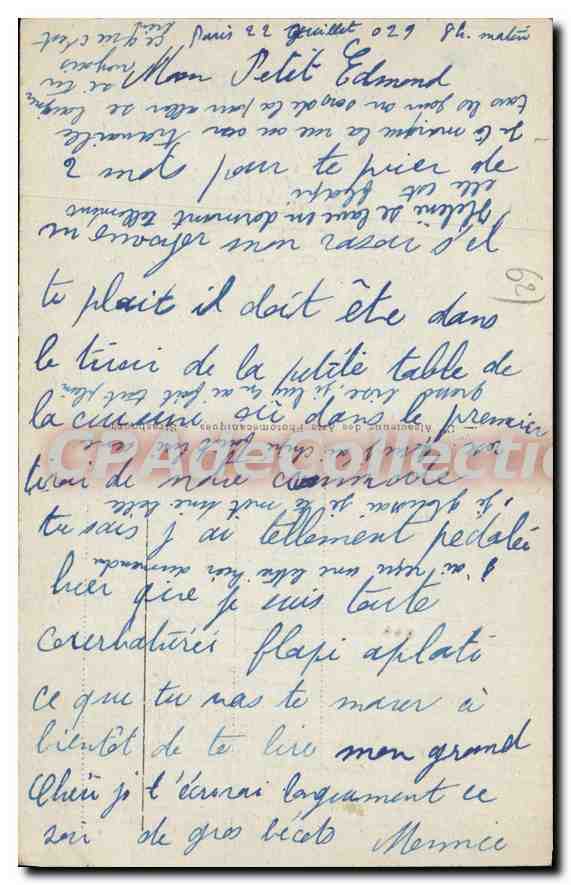 Le Touquet-Paris-Plage - La Digue-Promenade — Collection privée, n° 174 — Verso