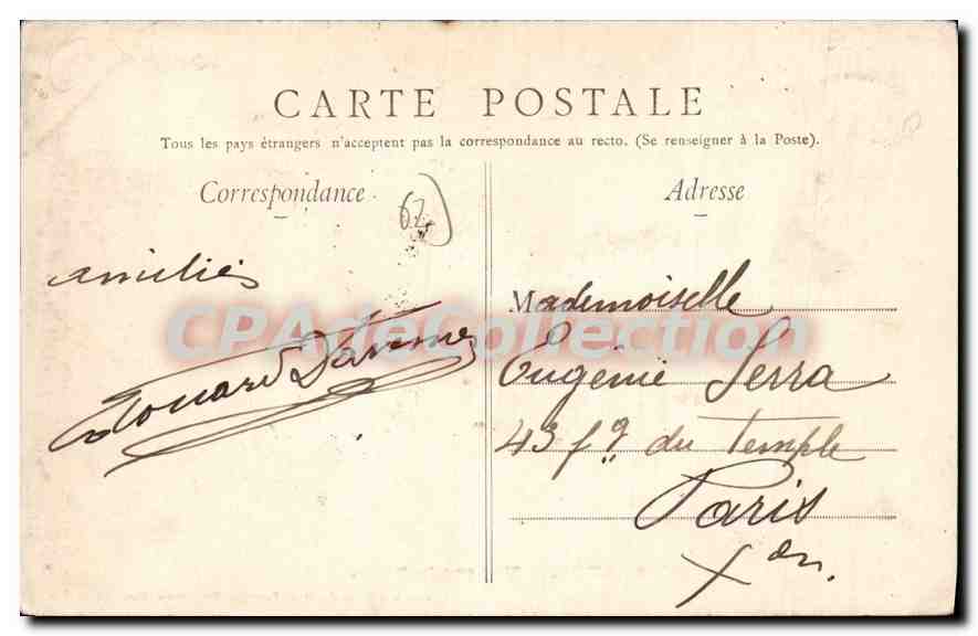 CPA Le Portel Vue sur la Plage  — Verso