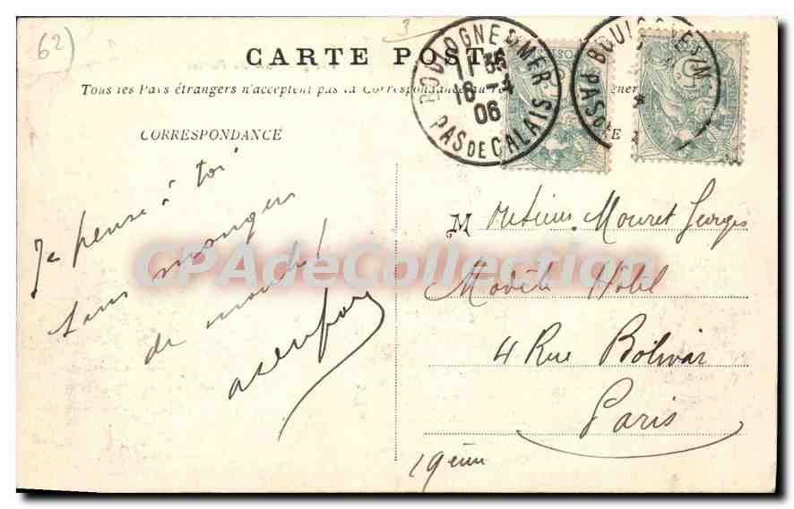 CPA Le Portel Vue generale du Portel  — Verso