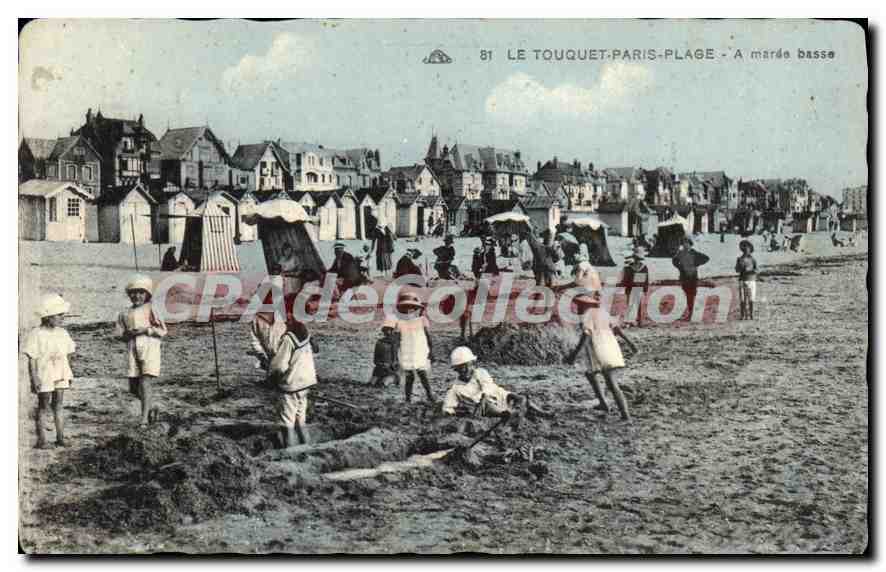 CPA Le Touquet Paris Plage à marée basse