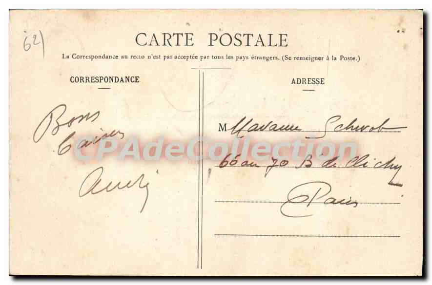 CPA Le Portel L'Epi  — Verso