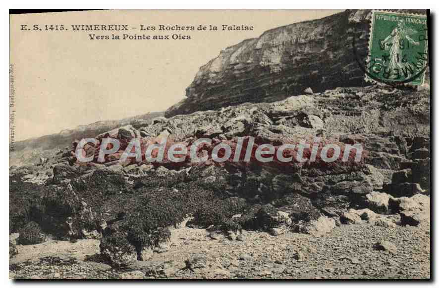 CPA Wimereux Les Rochers de la Falaise pointe aux oies