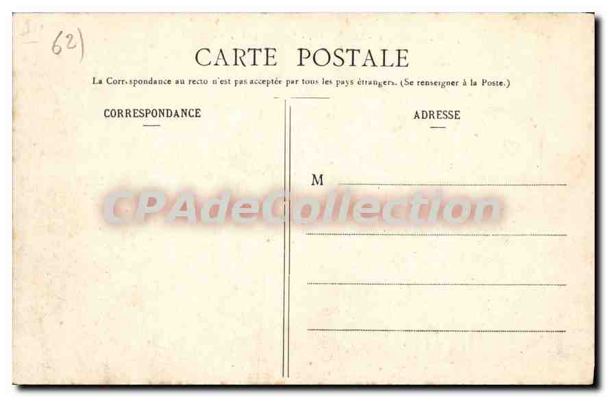 CPA Le Portel La Plage et la Falaise Nord  — Rückseite