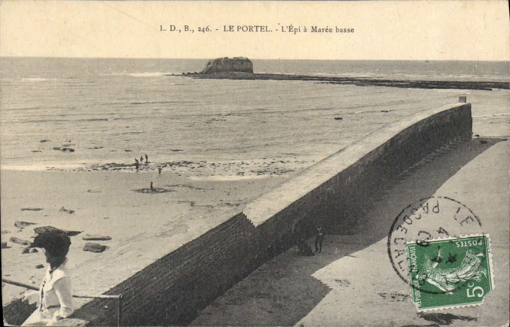 Le Portel - Der Hügel bei Ebbe — L.D., B., 246