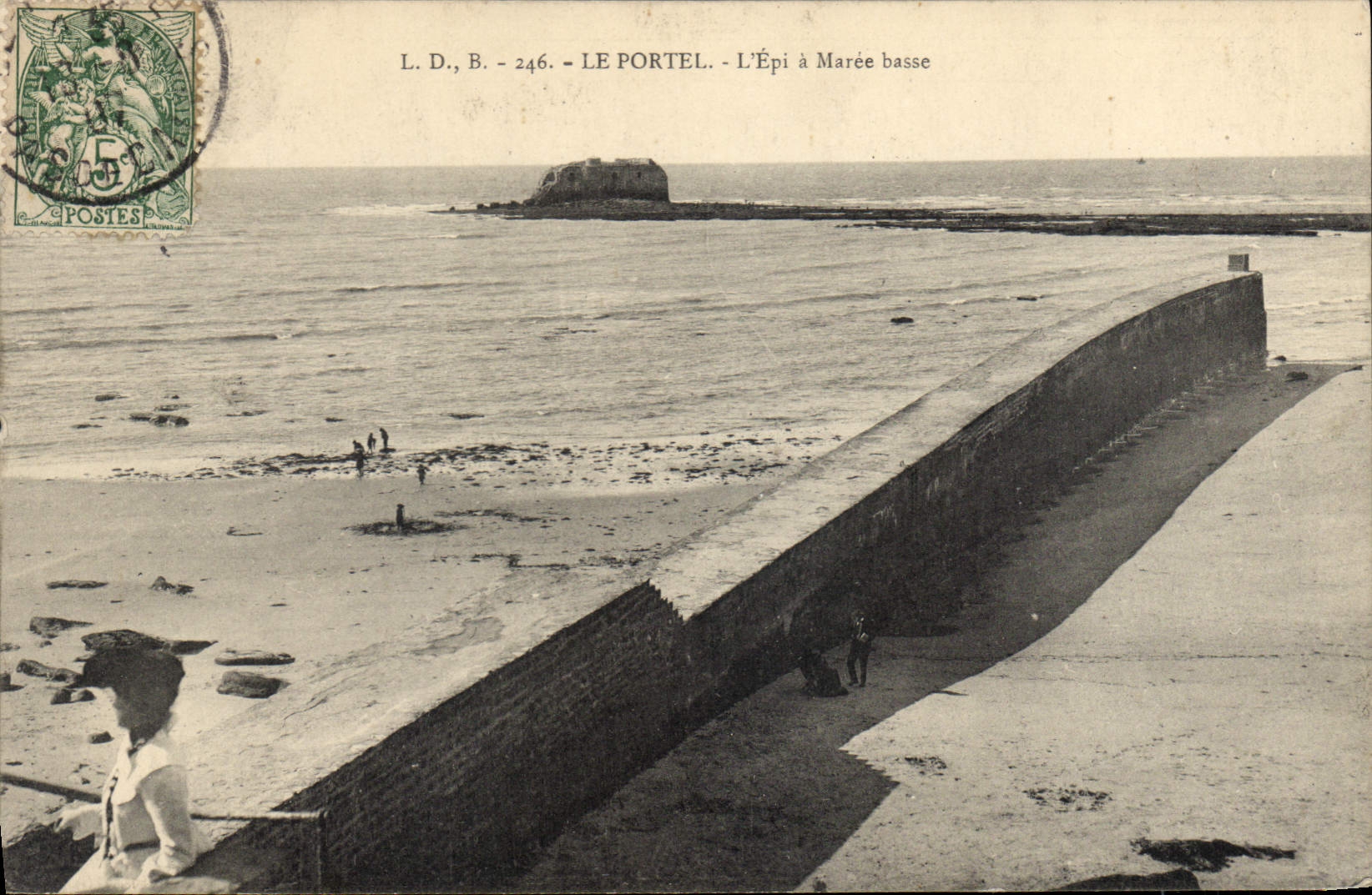 CPA Le Portel L'Epi a Maree basse 