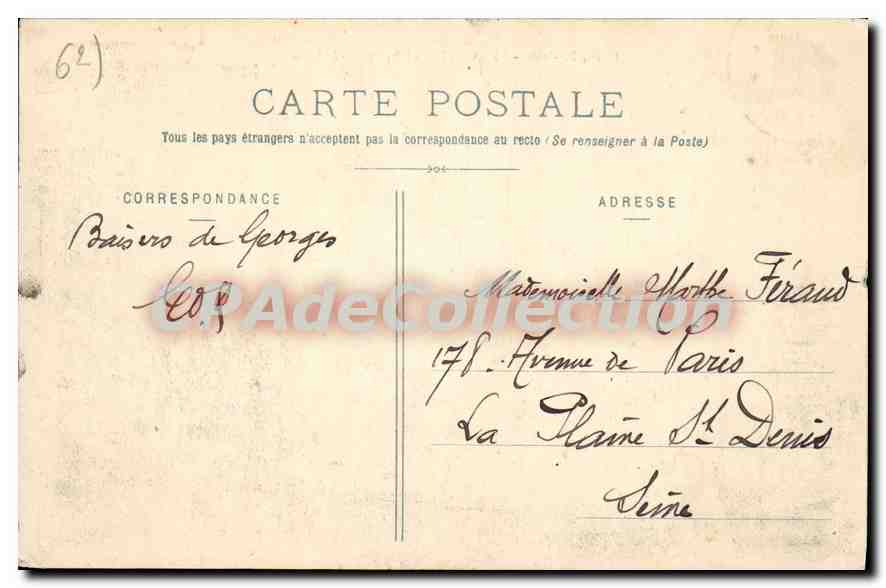 CPA Le Portel L'Epi a Maree basse  — Rückseite