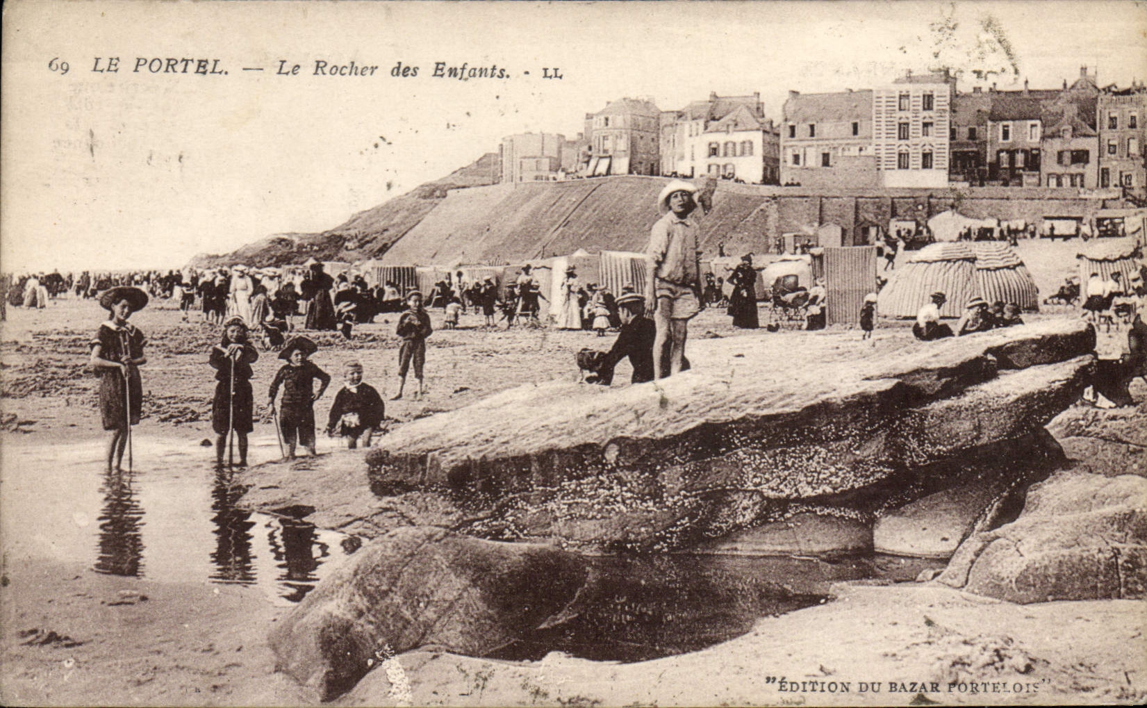 Le Portel — Der Felsen der Kinder — Édition du Bazar Portelois