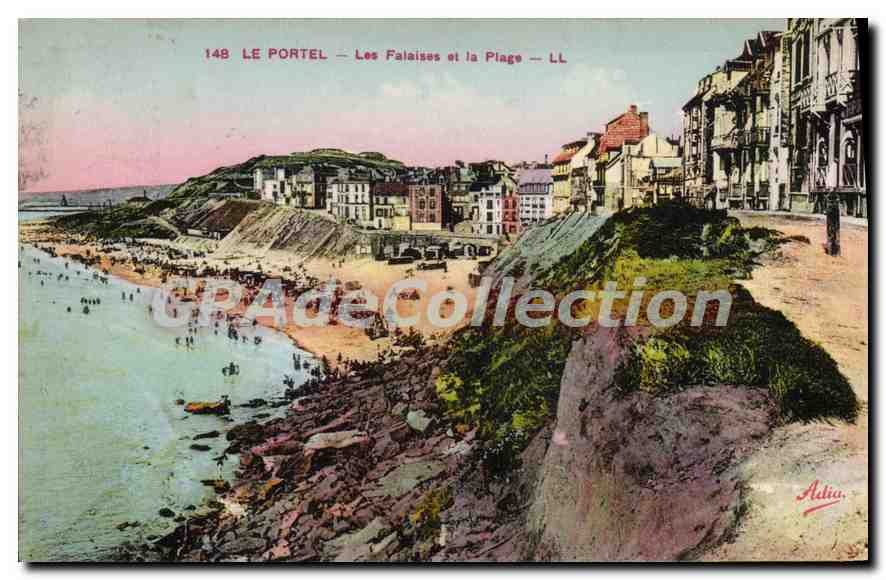 Le Portel — Die Klippen und der Strand — Adia