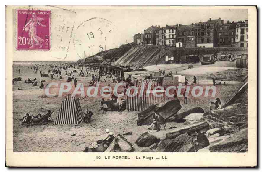 CPA Le portel La Plage 