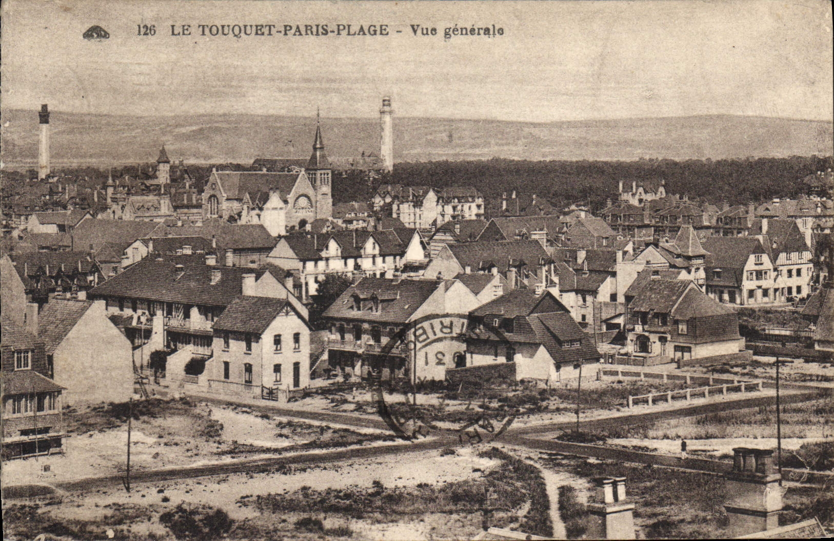 Le Touquet-Paris-Plage — Vue générale — Éditeur : Ribes, n° 126