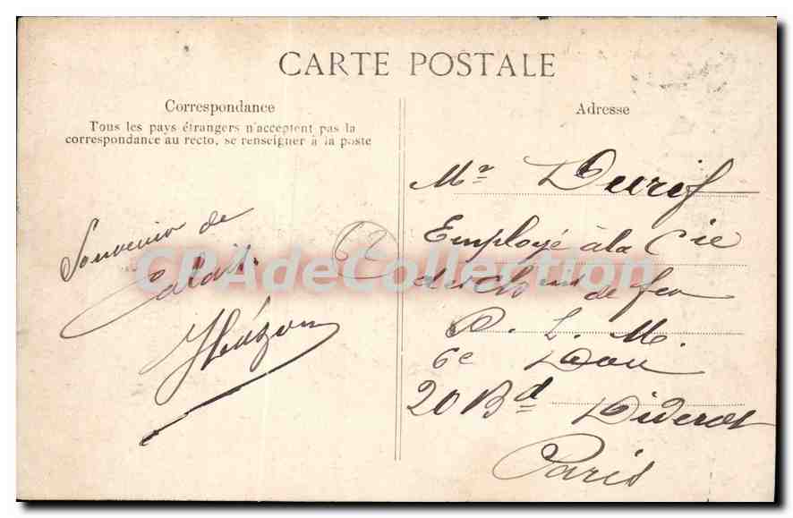 CPA Calais Extremite de la Jetee  — Rückseite