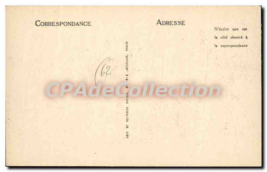 CPA Le Touquet Paris Plage La Plage et les Villas  — Rückseite