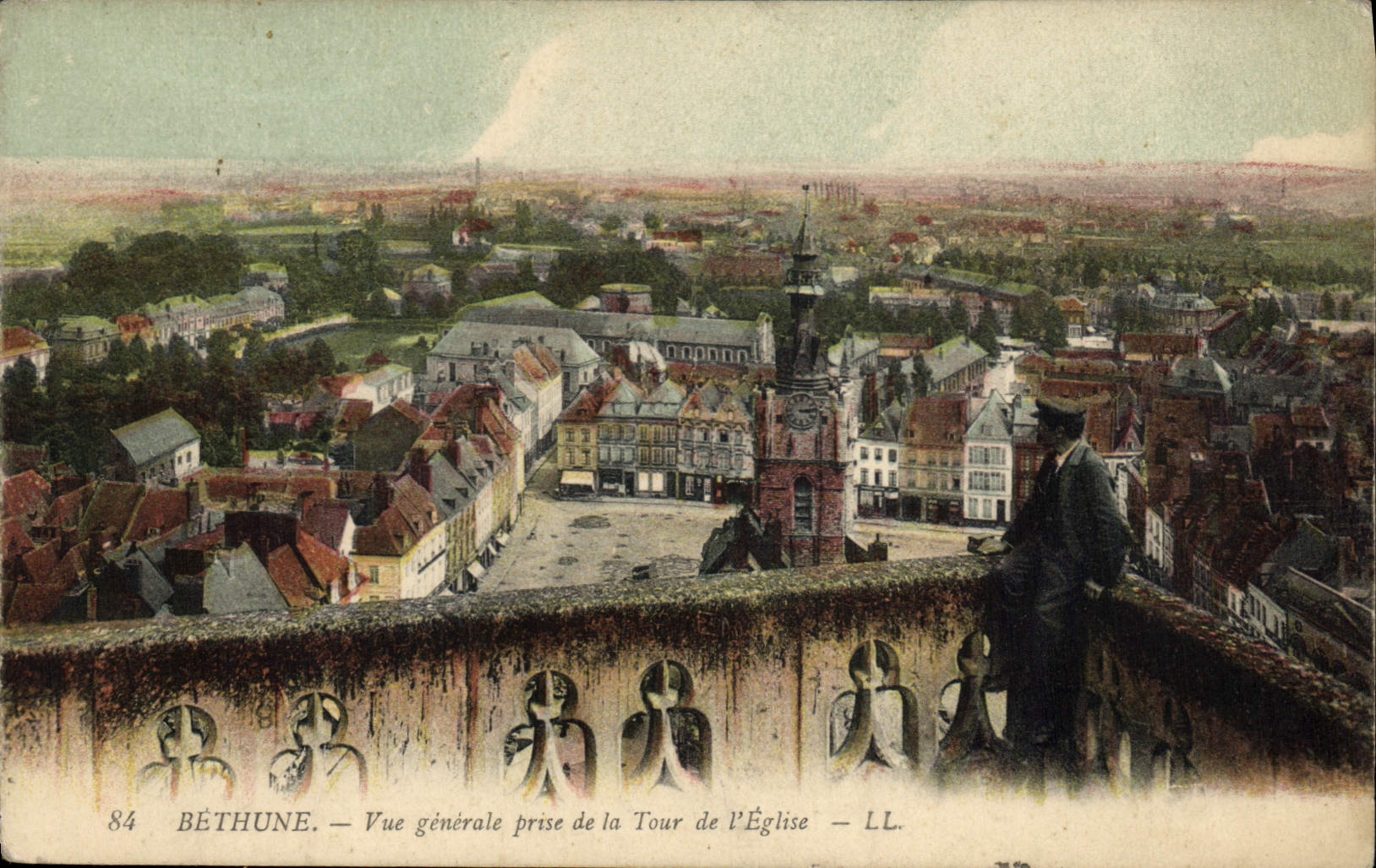CPA Bethune Vue generale prise de la Tour de l'Eglise 