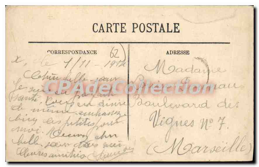 CPA Bethune Vue generale prise de la Tour de l'Eglise  — Rückseite