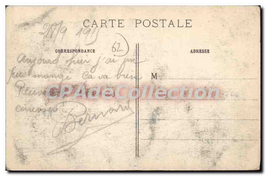 CPA La Grande Guerre 1914 15 Carency — Rückseite