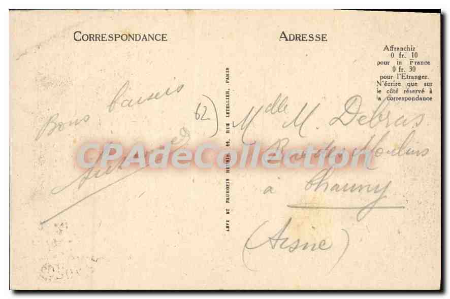 CPA Le Portel Villas sur la Falaise  — Verso