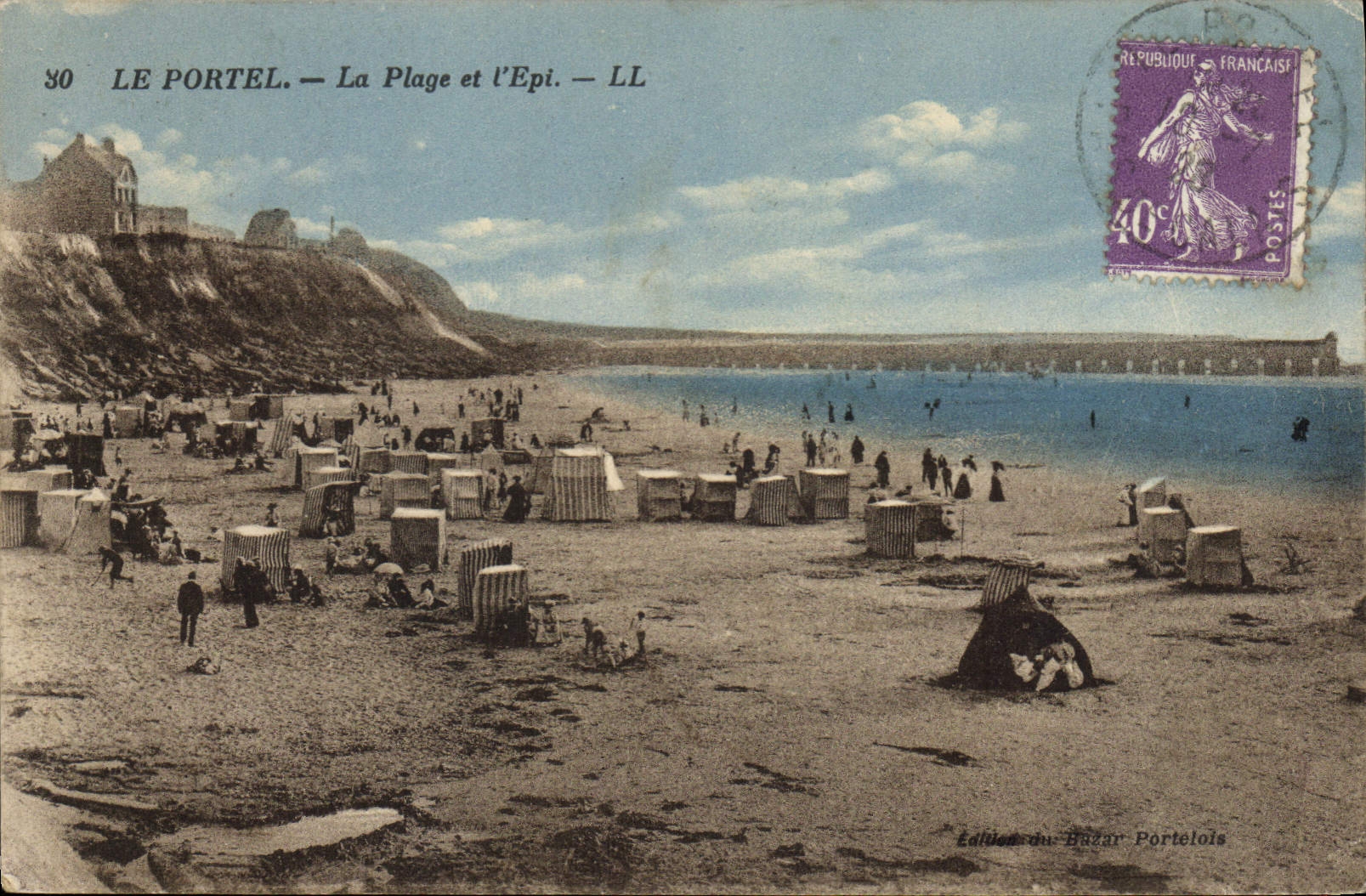 Le Portel — La Plage et l’Épi — Édition du Bazar Portelois